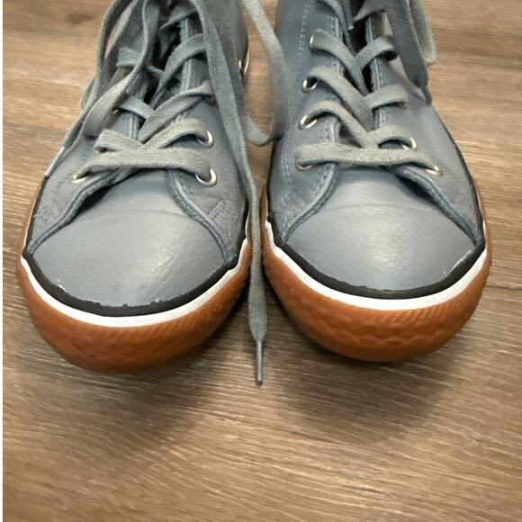 Converse Chuck Taylor All Star Classic Leather High Top Sneakers Size 5 Junior - Picture 8 of 10